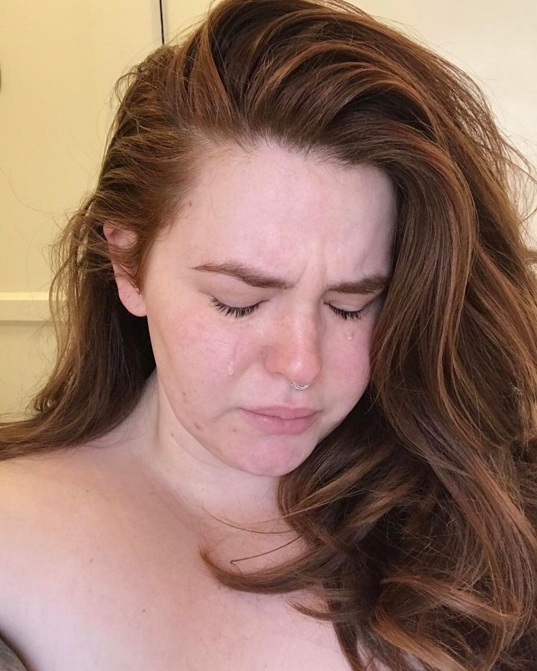 Tess Holliday Shares Tearful Sel