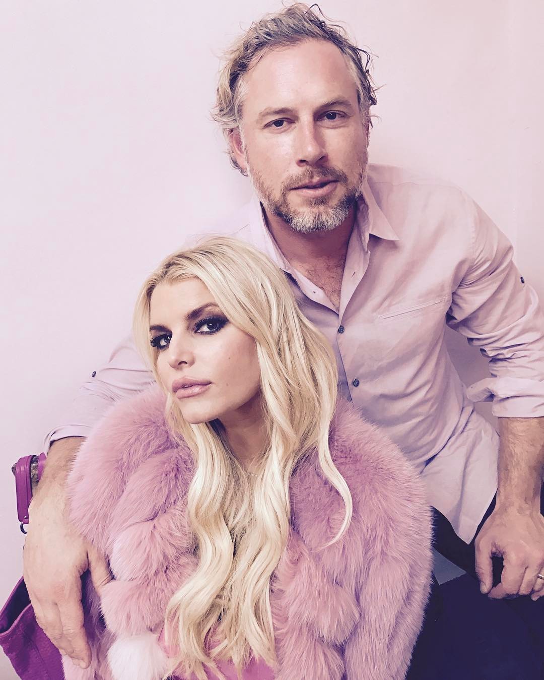 Big Brother Global Jessica Simpson and Eric Johnson celebrate their