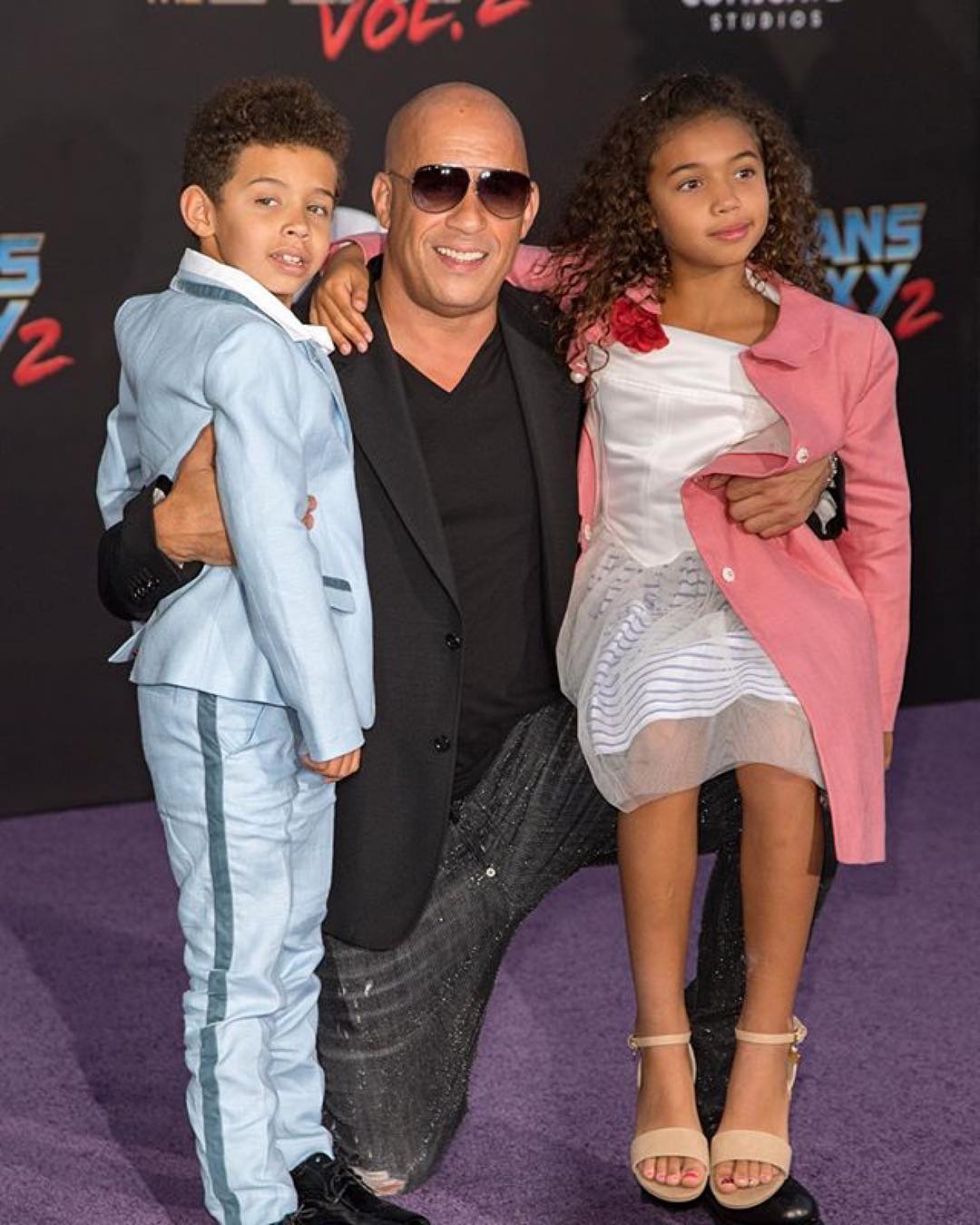 Vin Diesel and Sylvester Stallone bring kids to 'Guardians of the ...